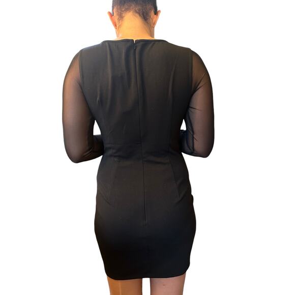 TOBI Black lace-accented dress size M - Picture 2 of 5